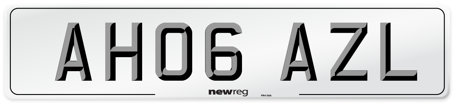AH06 AZL Number Plate from New Reg